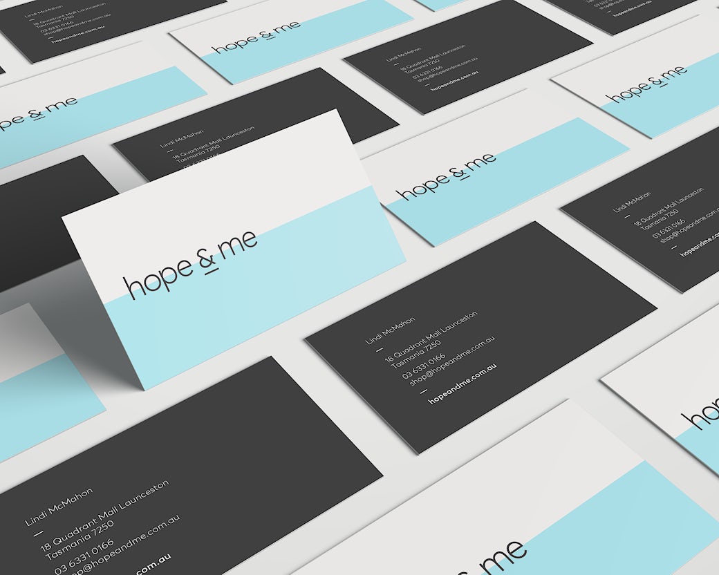 Hope and Me Business Cards Light